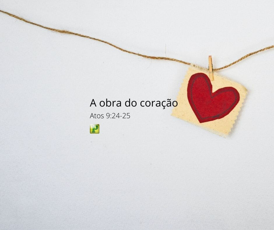 A Obra do Coração - Atos 9:24-25