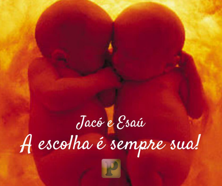 A escolha de Jacó | A escolha da Esaú - Gênesis 25:27