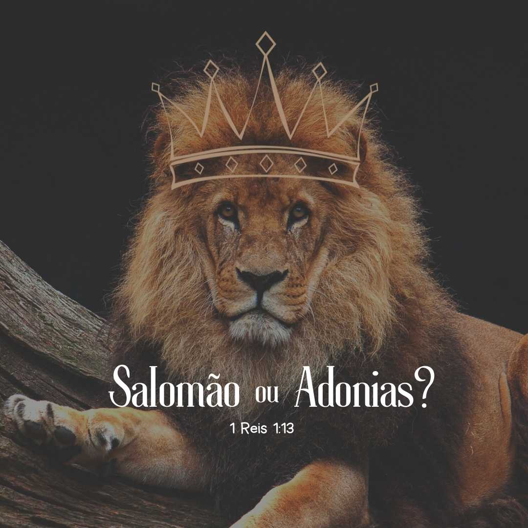Quem reinará? Salomão OU Adonias? - 1 Reis 1:13