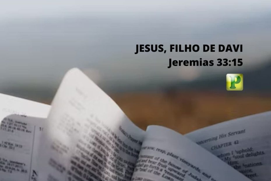 Jesus, filho de Davi - Jeremias 33:15