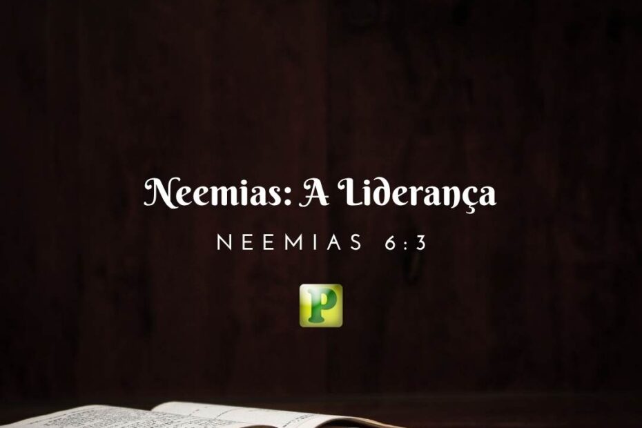 Neemias: A Liderança - Neemias 6:3