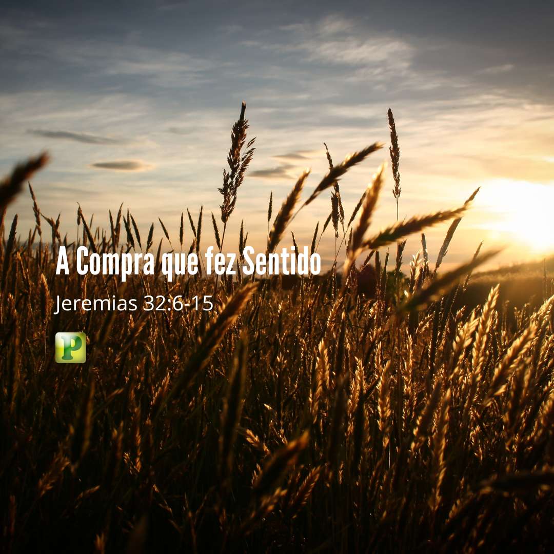 A Compra que fez Sentido - Pregação Textual em Jeremias 326-15