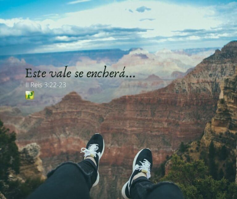 Este vale se encherá… – 2 Reis 3:9-24