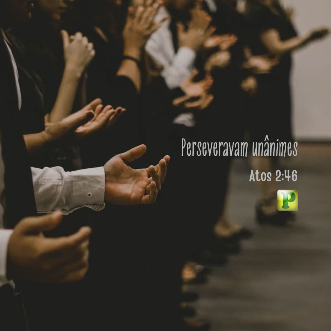 Perseveravam unânimes - Atos 2:46 