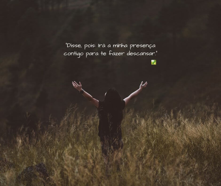 Êxodo 33:14 - Irá a minha presença contigo