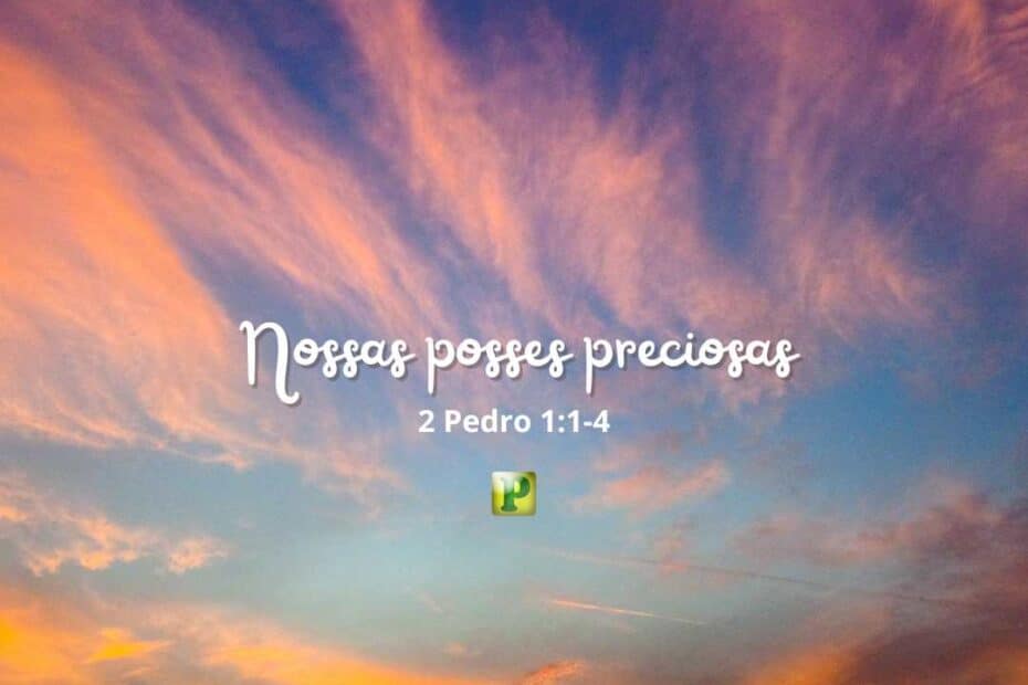 Our precious possessions - 2 Peter 1:1-4
