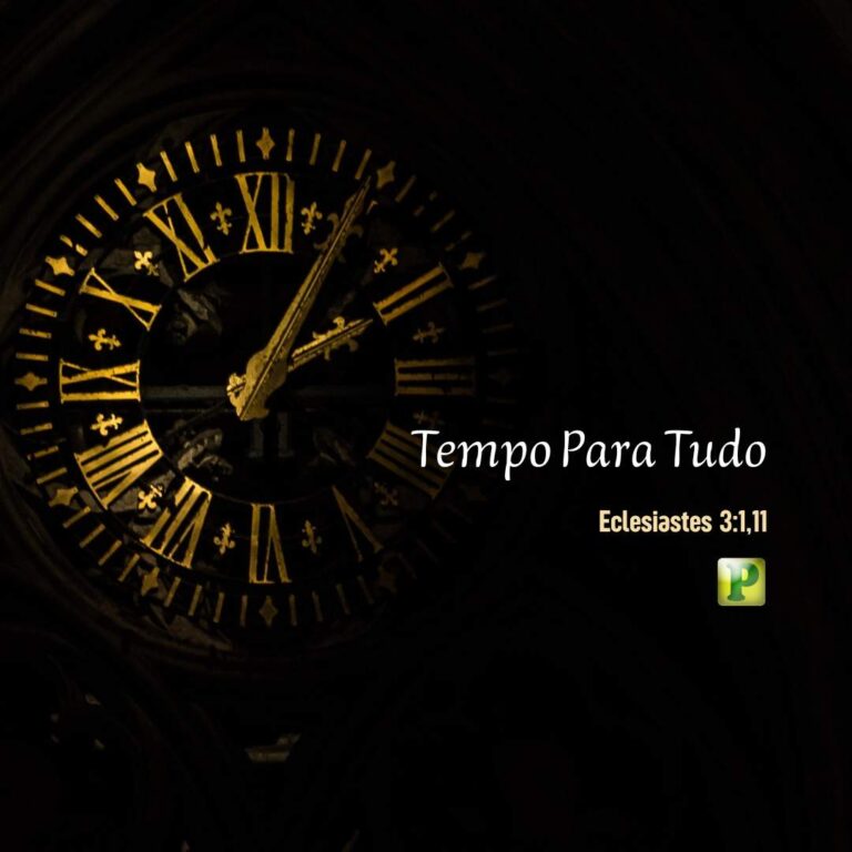Tempo Para Tudo - Eclesiastes 3:1,11