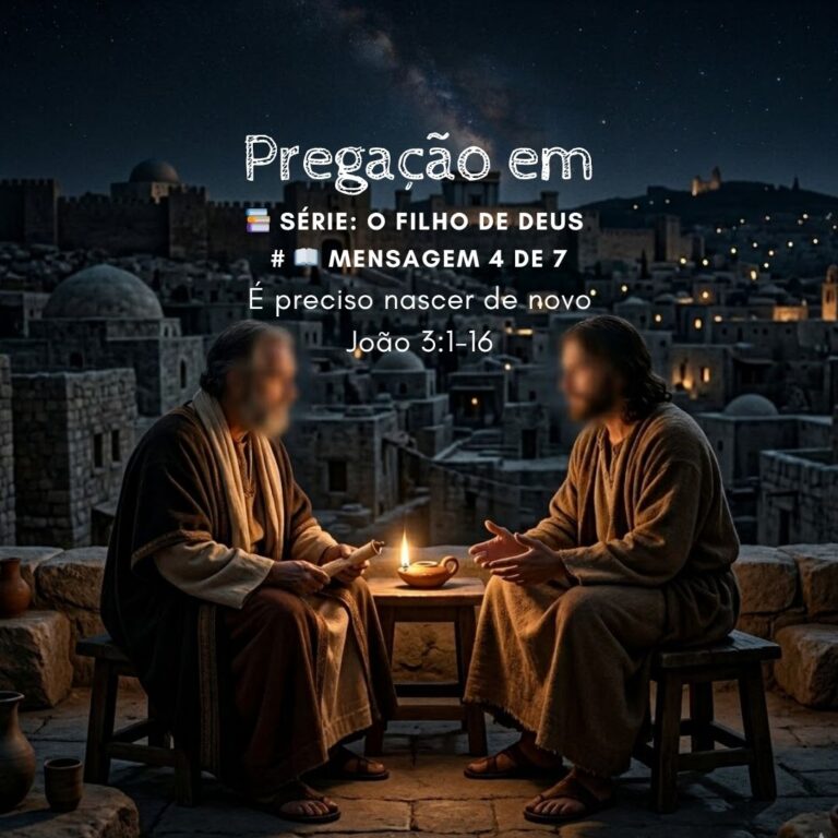 É preciso nascer de novo – João 3:1-16