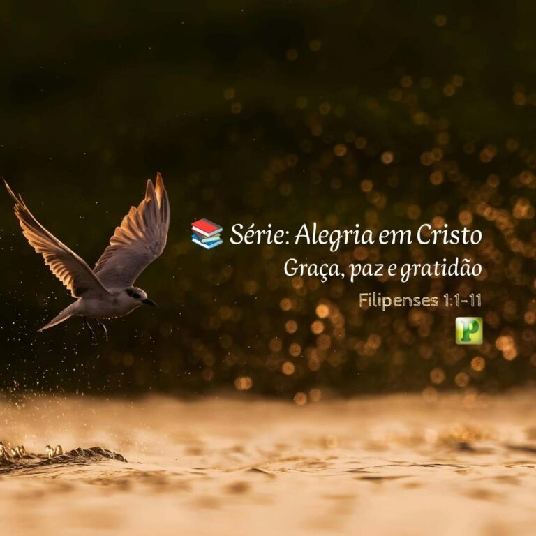 Graça, paz e gratidão – Filipenses 1:1-11